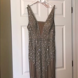 Silver & Champagne Dress Size 8!